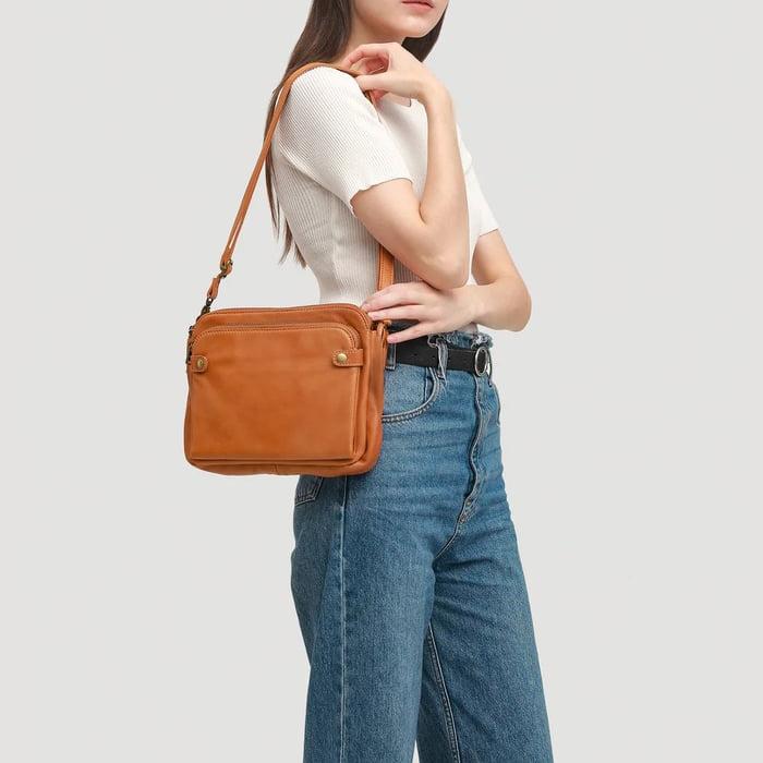 Jennie Chic Triple-Layer Crossbody Bag