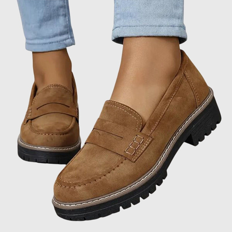 Melania Classic Suede Loafers