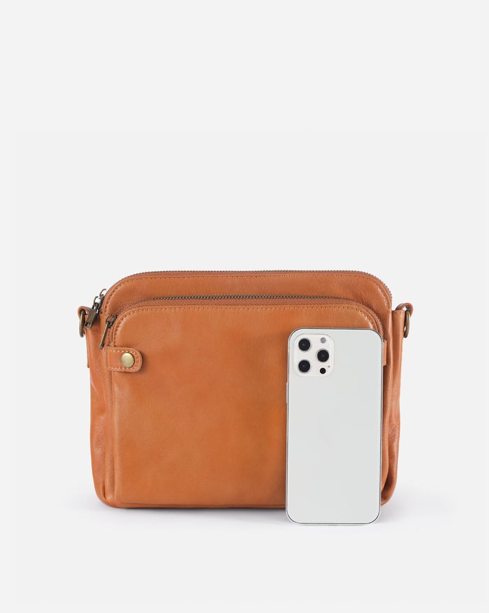 Jennie Chic Triple-Layer Crossbody Bag
