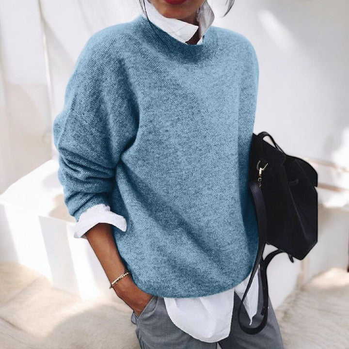 Serenity Classic Knit Sweater in Black