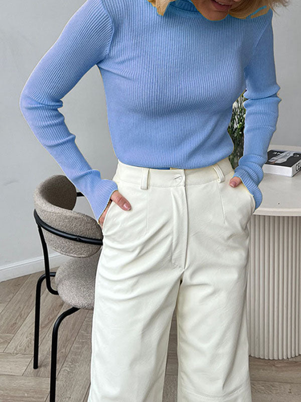 Celeste Ribbed Turtleneck Sweater
