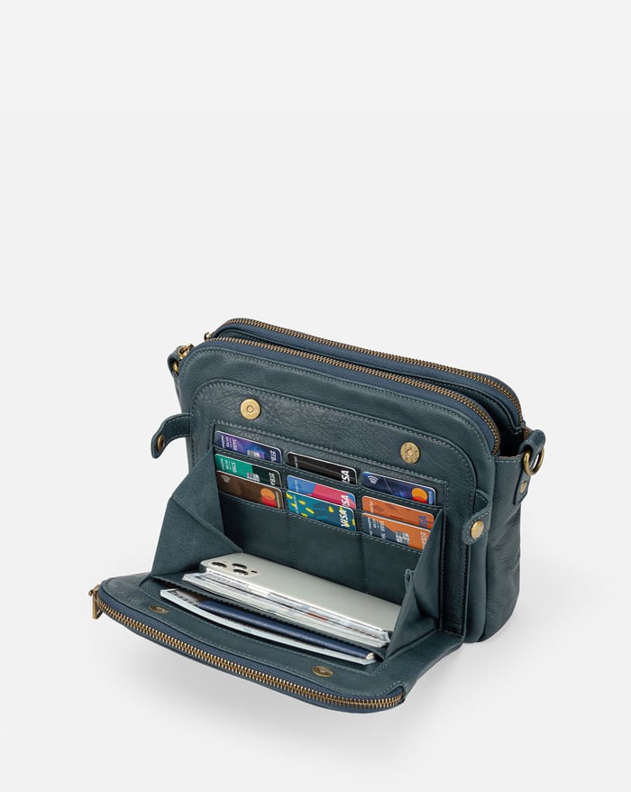 Jennie Chic Triple-Layer Crossbody Bag
