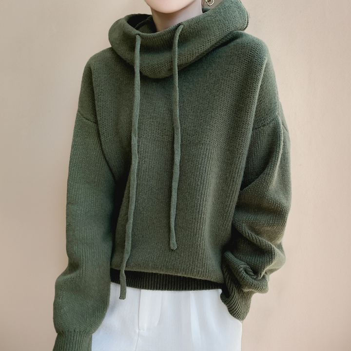 Eva Drawstring Knit Sweater