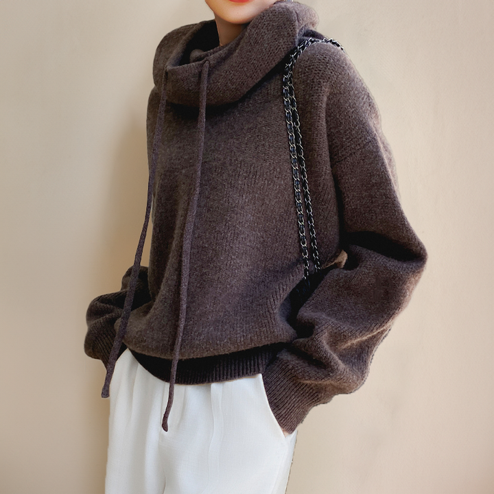 Eva Drawstring Knit Sweater