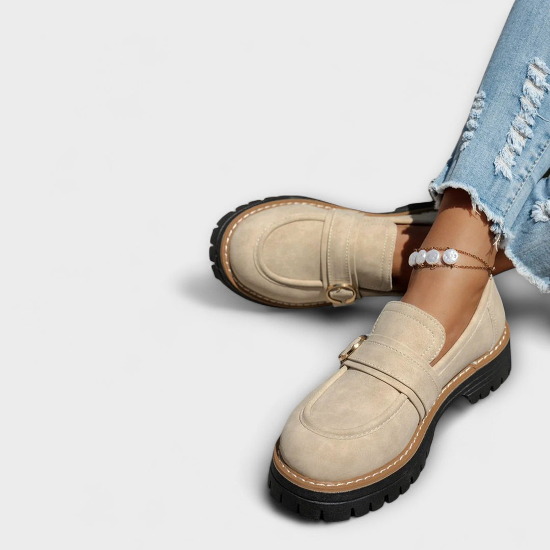 Lora Round Toe Casual Loafers