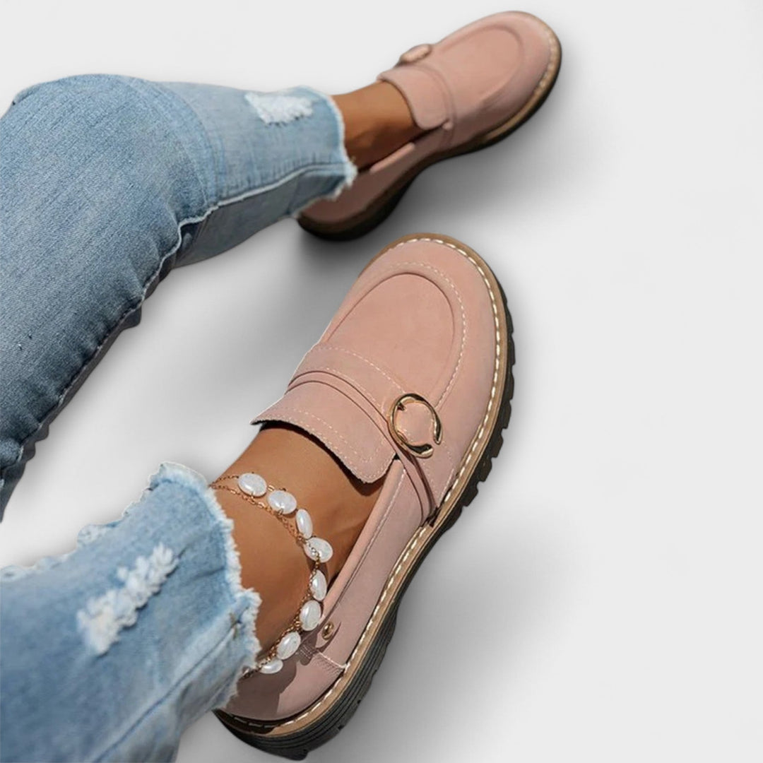 Lora Round Toe Casual Loafers