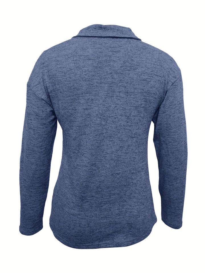 Lara Zip Collar Knit Sweater