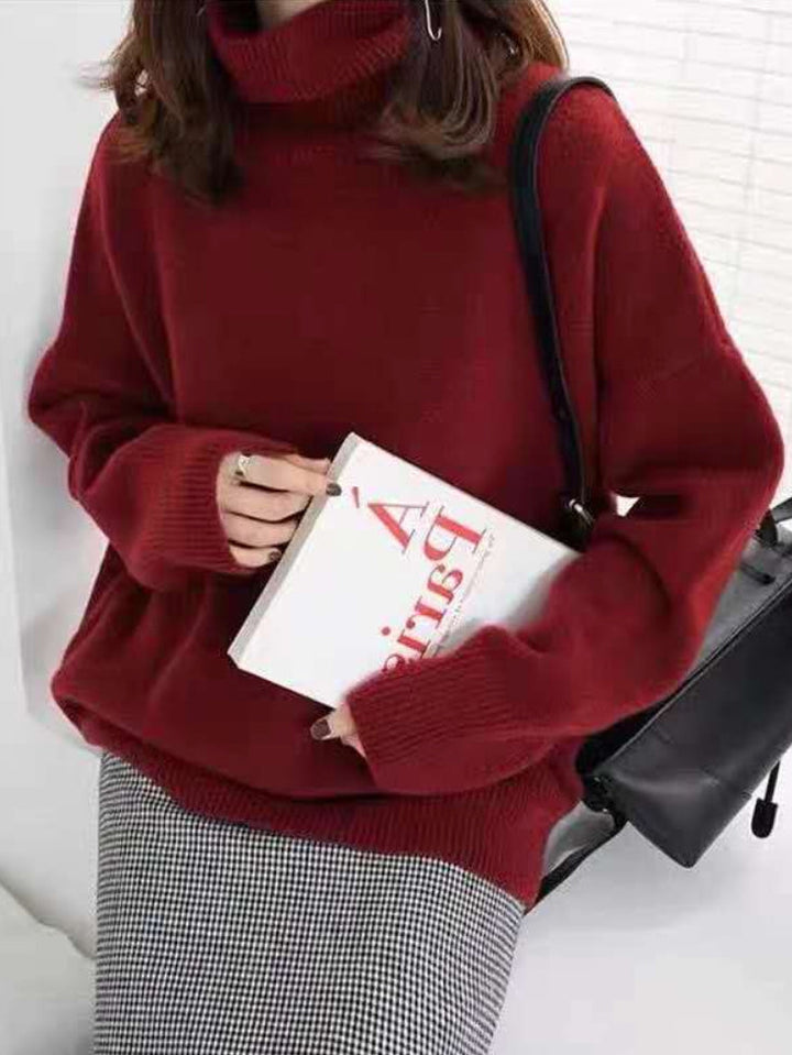Cozy Heather Turtleneck Sweater