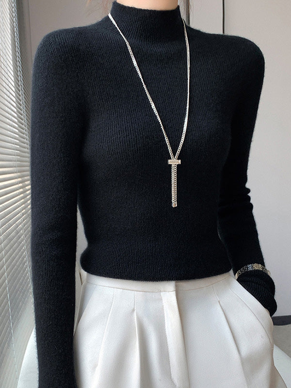 Adriana Soft-Knit Turtleneck Sweater