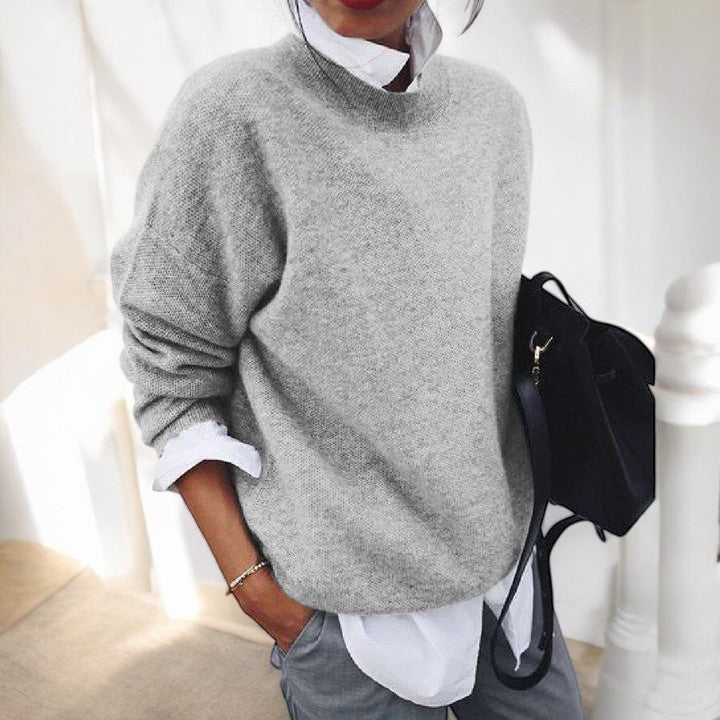 Serenity Classic Knit Sweater in Black