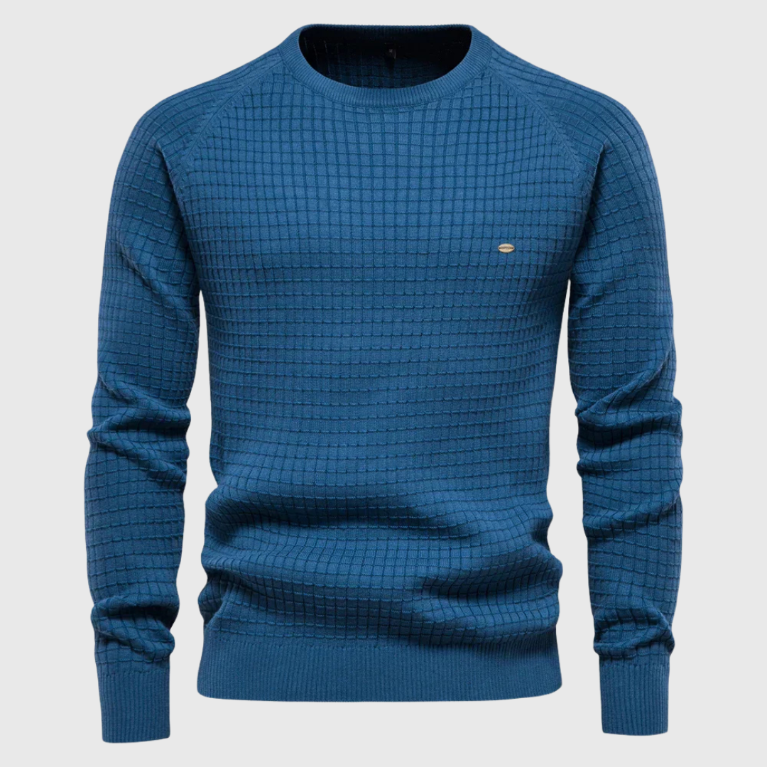 Jules Men's Plaid Knit Sweater