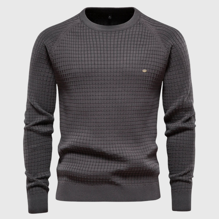 Jules Men's Plaid Knit Sweater