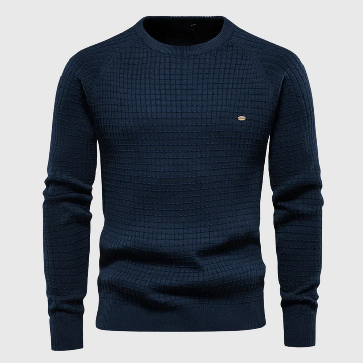 Jules Men's Plaid Knit Sweater