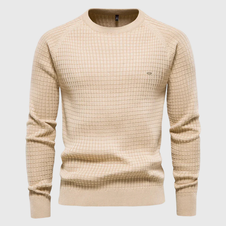 Jules Men's Plaid Knit Sweater