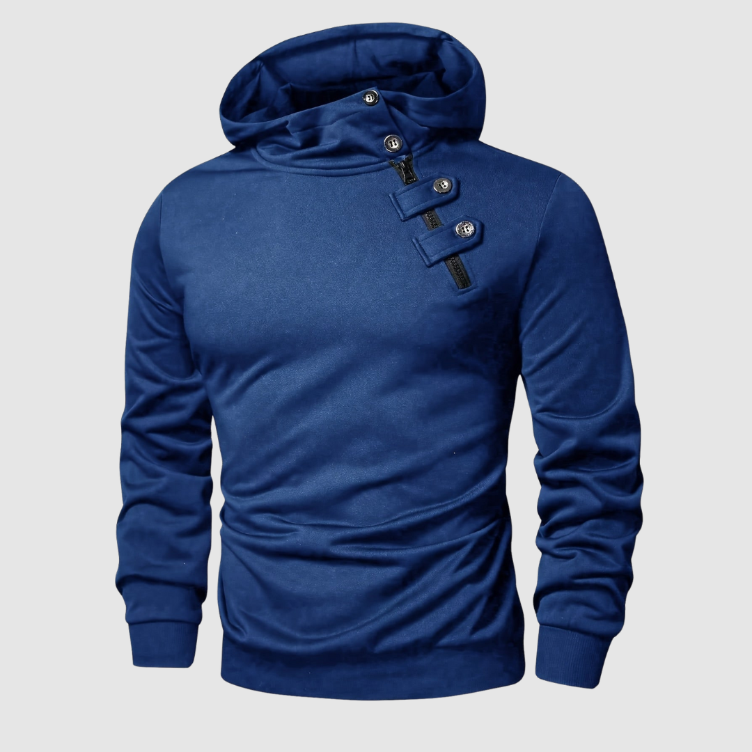 Nolan Button-Front Hoodie