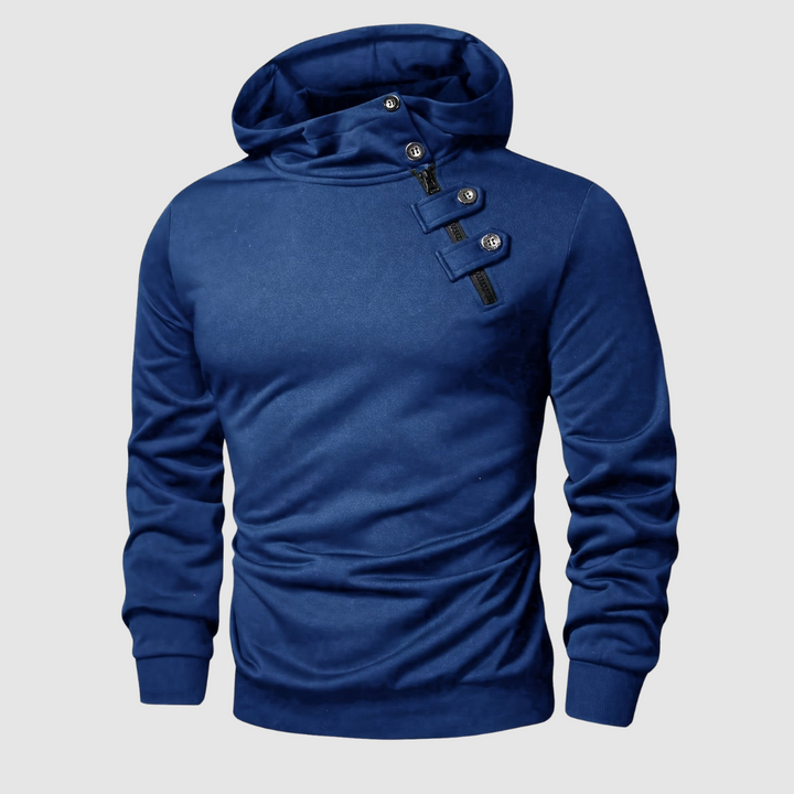 Nolan Button-Front Hoodie
