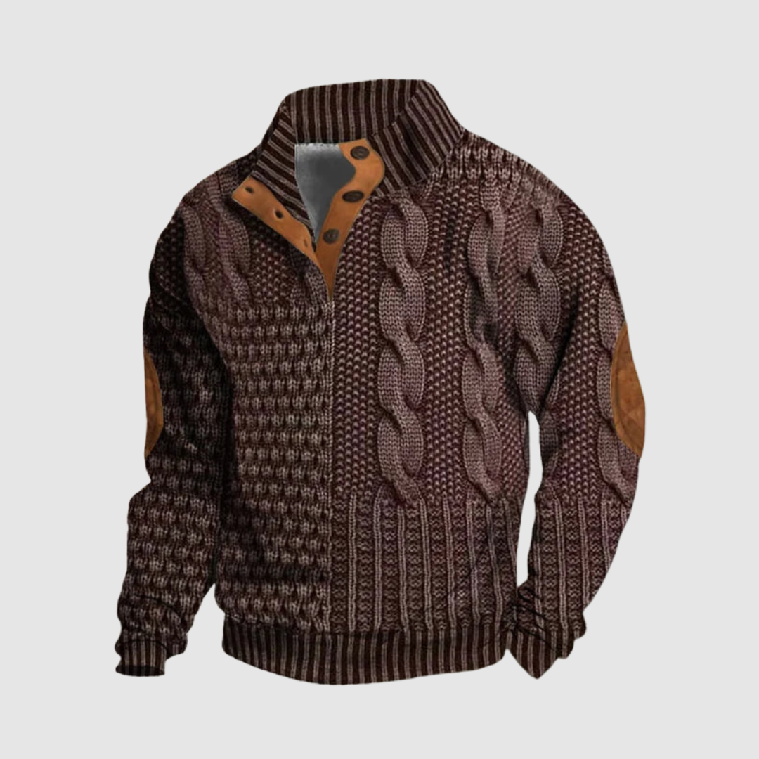Alden Patchwork Knit Sweater