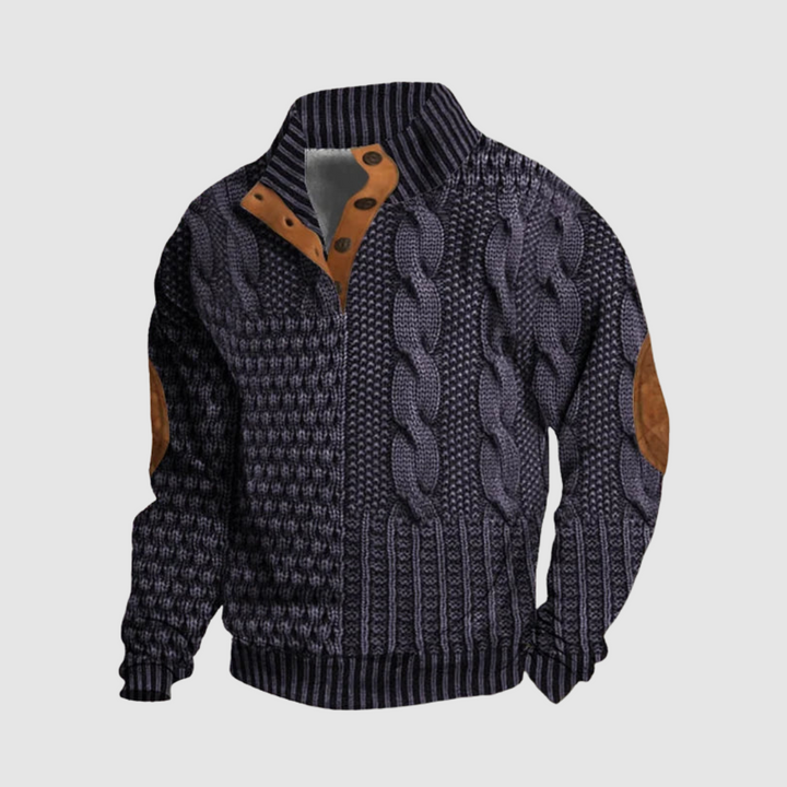 Alden Patchwork Knit Sweater