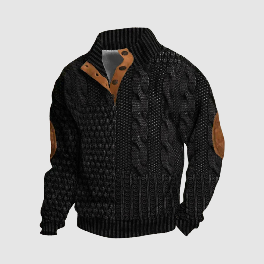 Alden Patchwork Knit Sweater