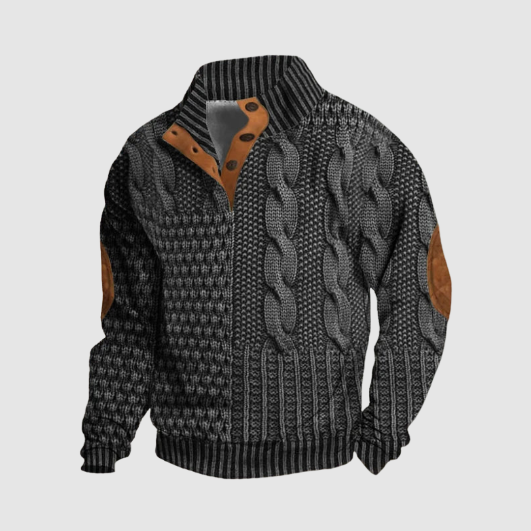 Alden Patchwork Knit Sweater