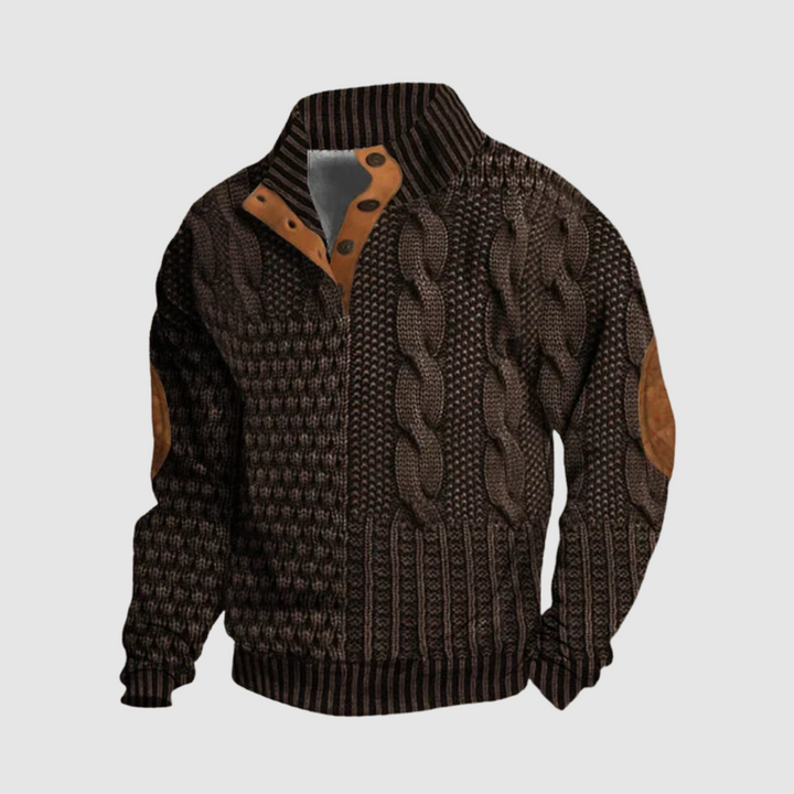 Alden Patchwork Knit Sweater