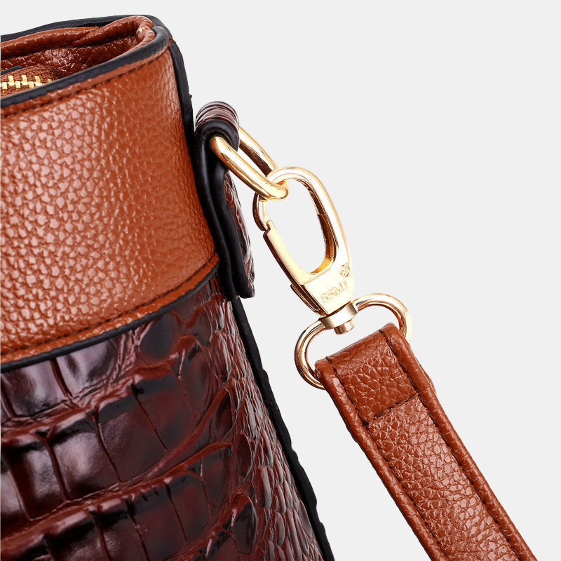 Jaye Stylish Crocodile-Pattern Handbag