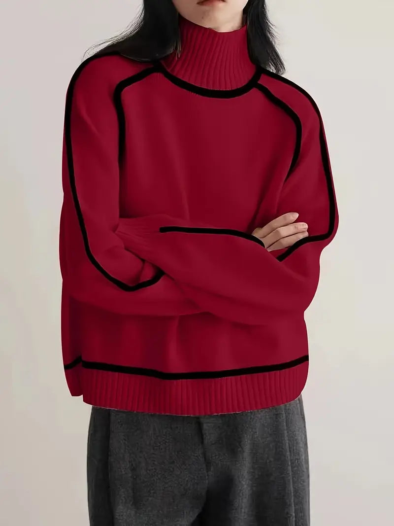 Donna Elegant Turtleneck Sweater