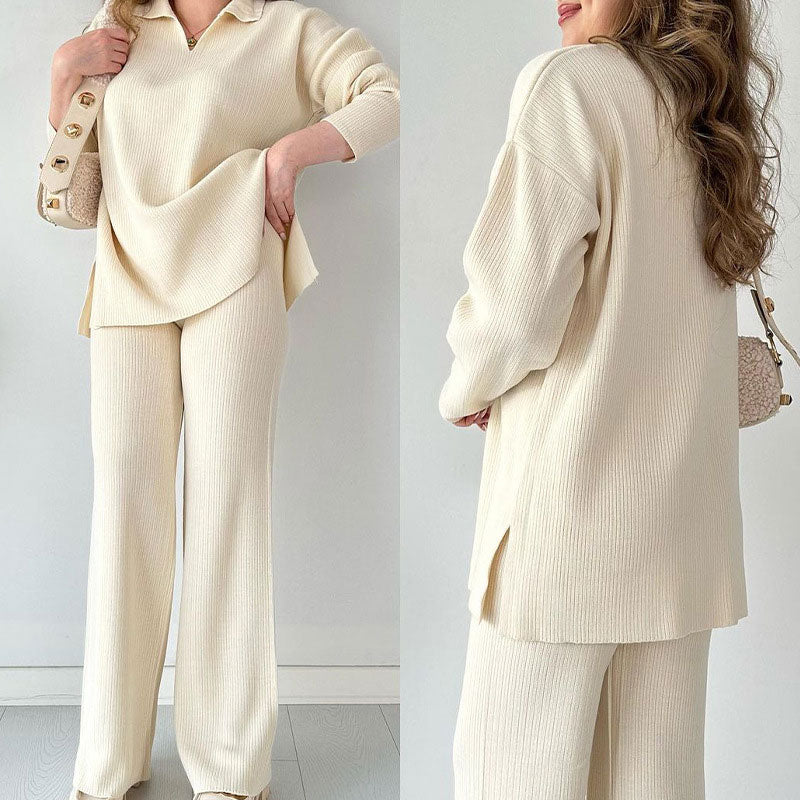 Erin V-Neck Casual Matching Set