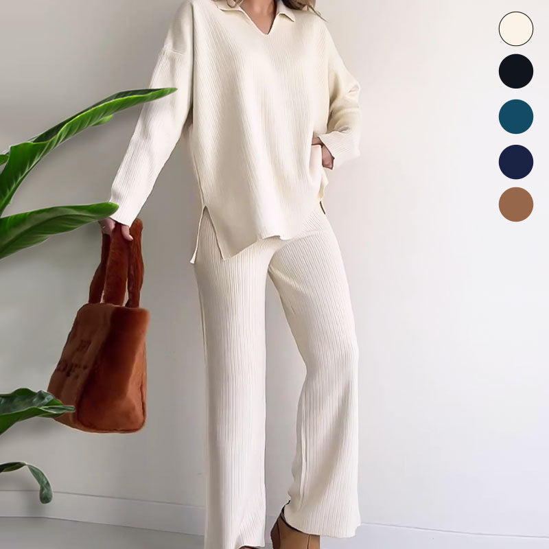 Erin V-Neck Casual Matching Set