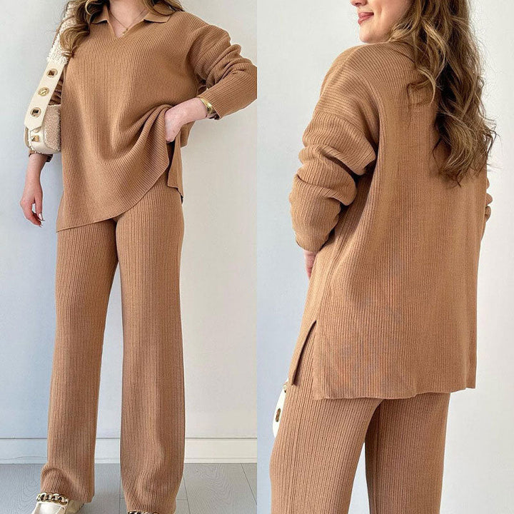Erin V-Neck Casual Matching Set
