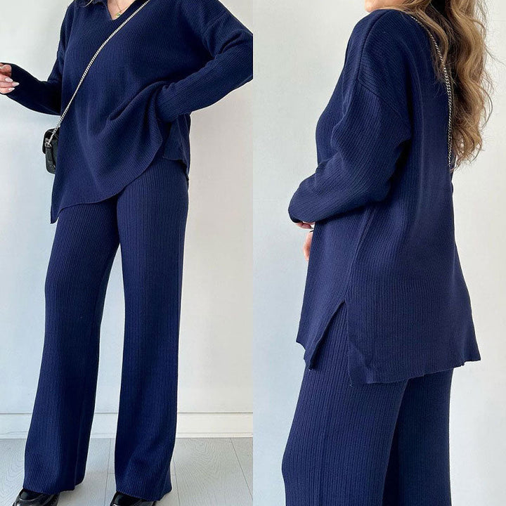 Erin V-Neck Casual Matching Set