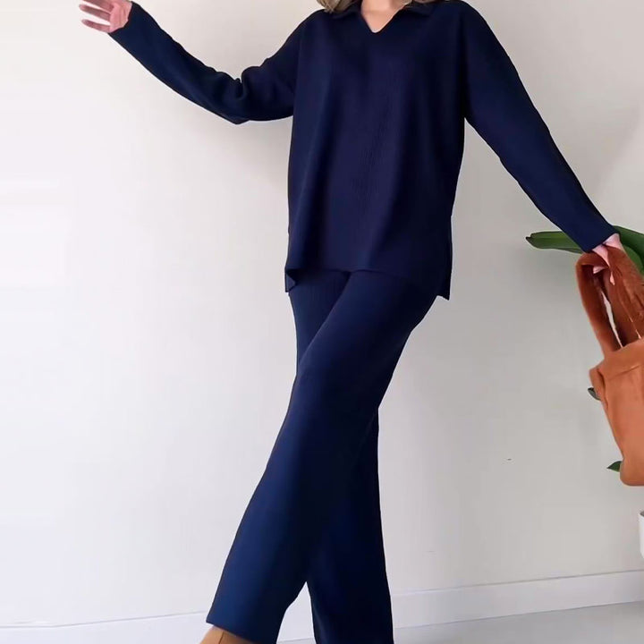 Erin V-Neck Casual Matching Set