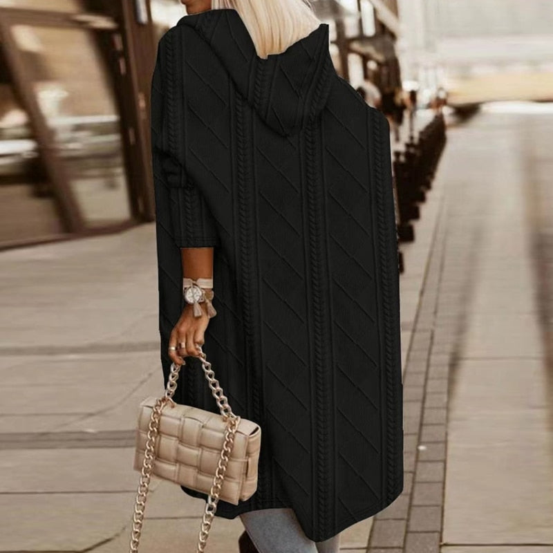 Elliot Cozy Hooded Cardigan for Effortless Elegance
