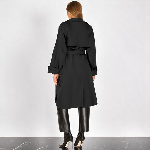 Chic Jade Trench Coat